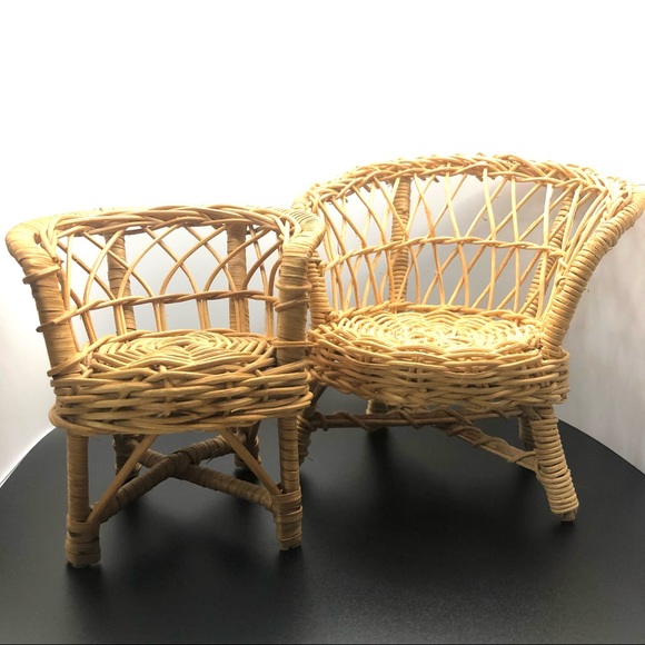 Vintage small wicker chair - Picture 7 of 7